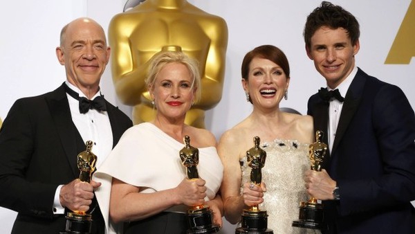 I quattro attori Premio Oscar 2015.jpg