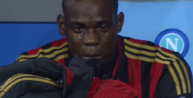 Balotelli piange