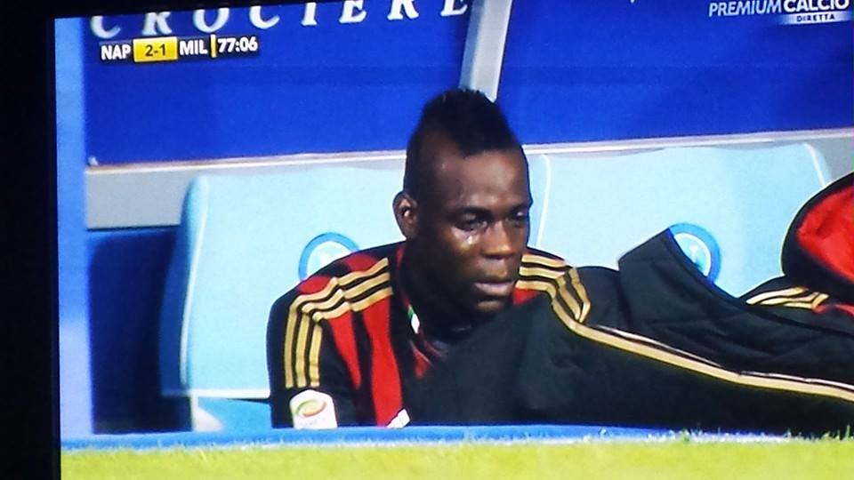 Balotelli piange