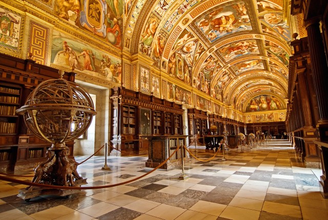 Biblioteca El Escorial, Spagna.