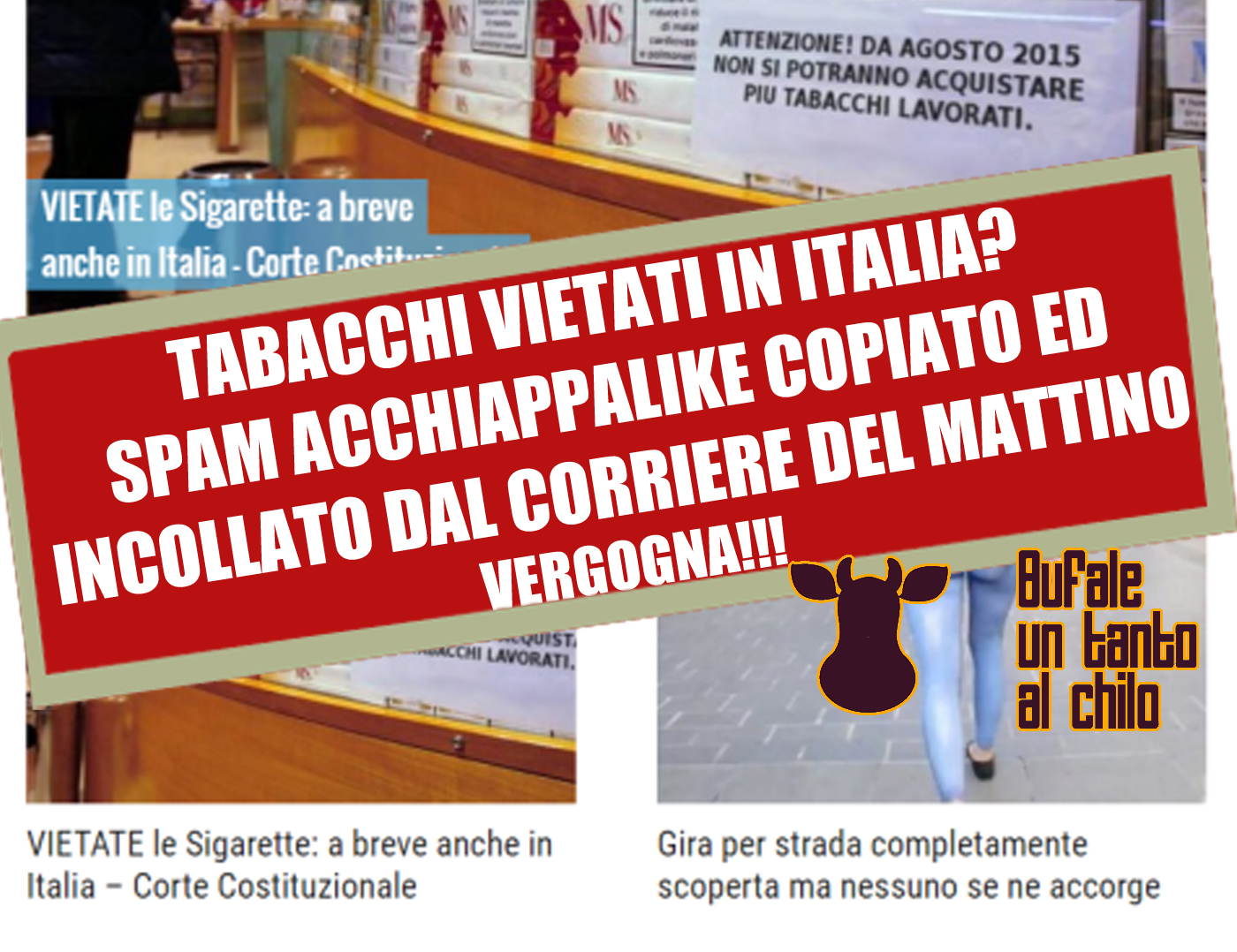 sigarette vietate in Italia