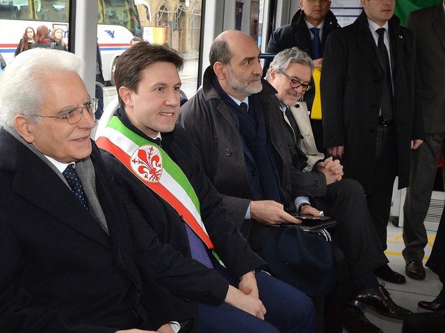 Il Presidente della Repubblica in autobus