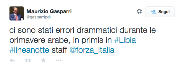 Tweet su Primavera Araba