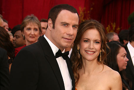 Travolta con la moglie Kelly Preston
