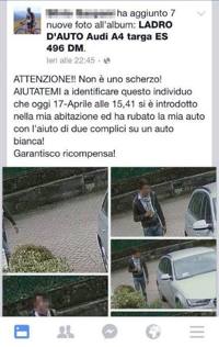 Ladro inchiodato dalle foto su Facebook