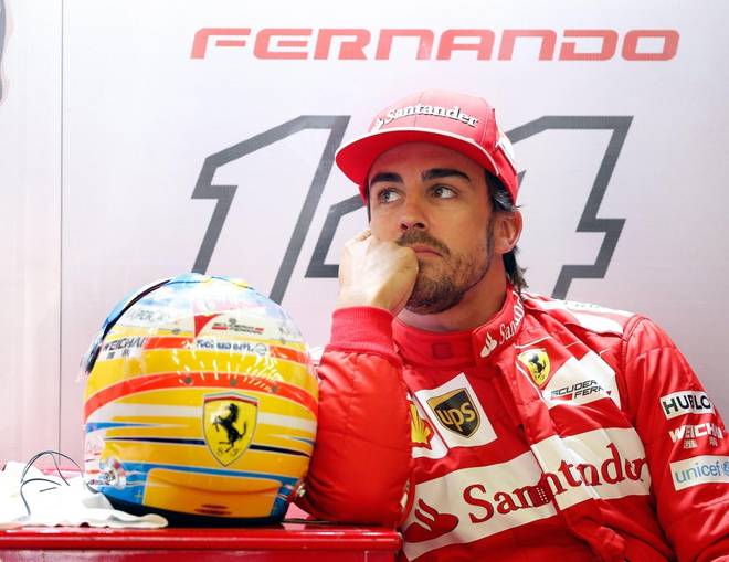 Fernando Alonso quando gareggiava per la Ferrari