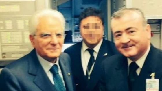 Il pilota con Sergio Mattarella