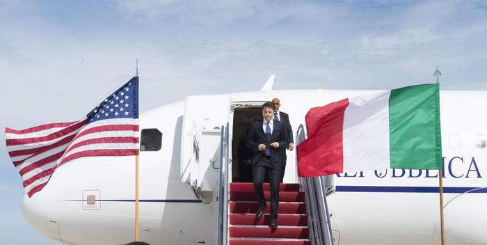 Il premier Renzi arriva a Washington