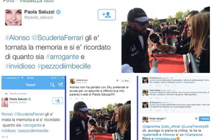 Il tweet al veleno della Saluzzi