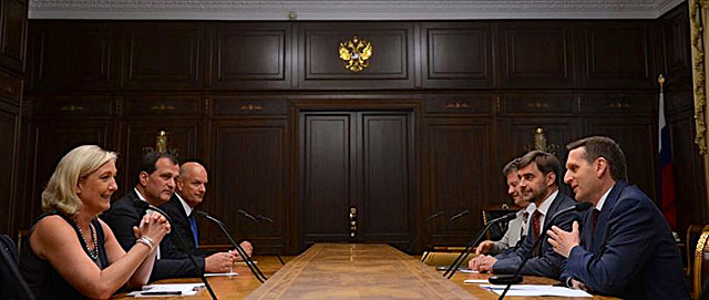 Marine Le Pen nel Parlamento Russo