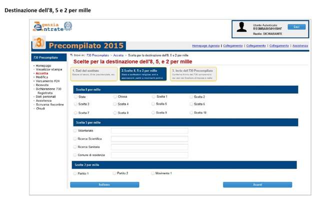 Modello 730 precompilato