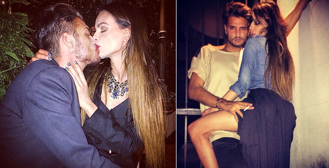 Nina Moric con il compagno Luigi Mario Favoloso