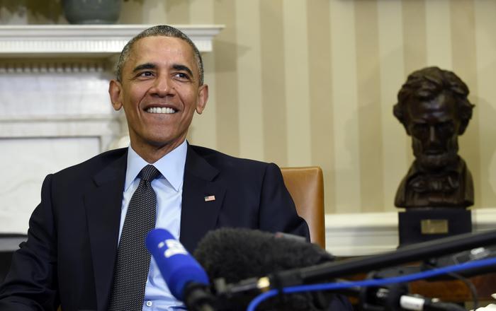 Obama accoglie Renzi in Studio Ovale, 