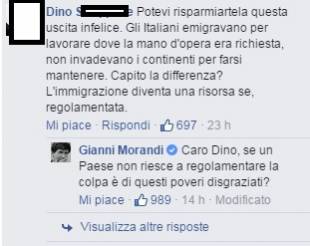 Post contro Morandi