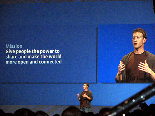 Zuckerberg alla conferenza F8