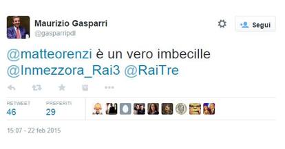 Gasparri contro Renzi