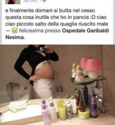 Il post choc su Facebook