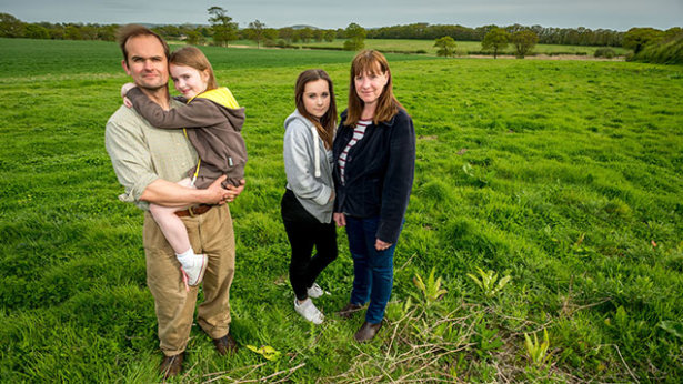 Robert Worsley e la sua famiglia