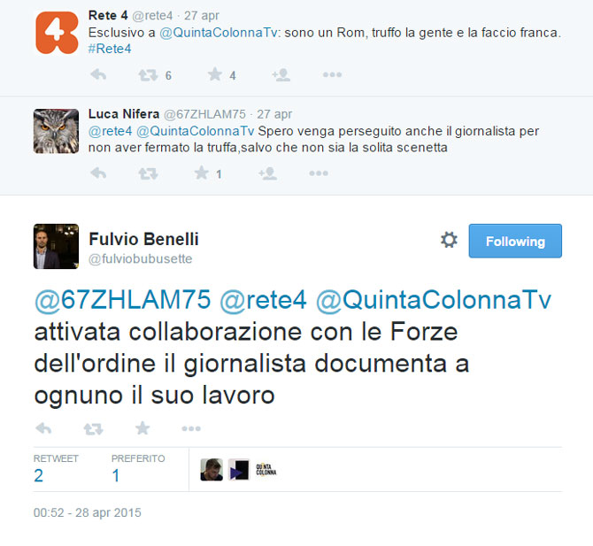 Ultimo tweet di Fulvio Benelli