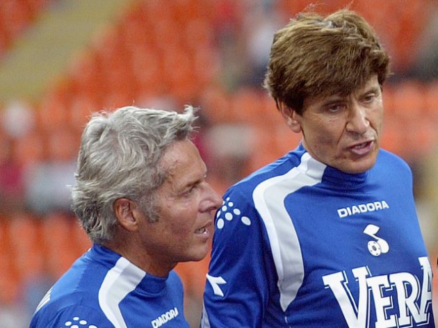 I due artisti scendono in campo con la Nazionale Cantanti