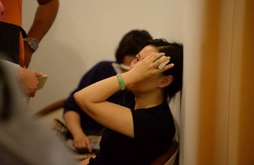 I familiari dei passeggeri