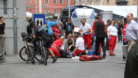 I soccorritori al lavoro