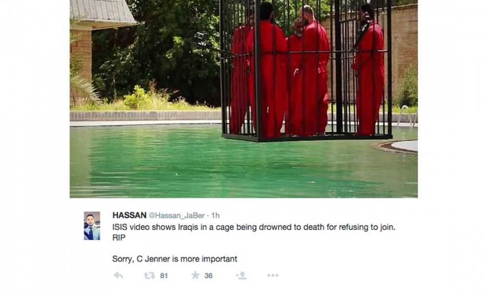 Il post condiviso sui social