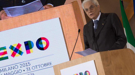 Il presidente lancia un appello riguardo al cibo all'Expo