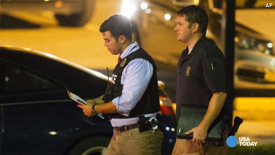 La polizia sul luogo del delitto