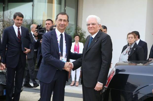 Mattarella all'Expo di Milano