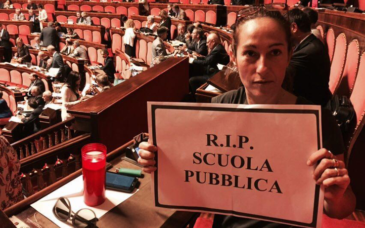 Protesta in Senato 1