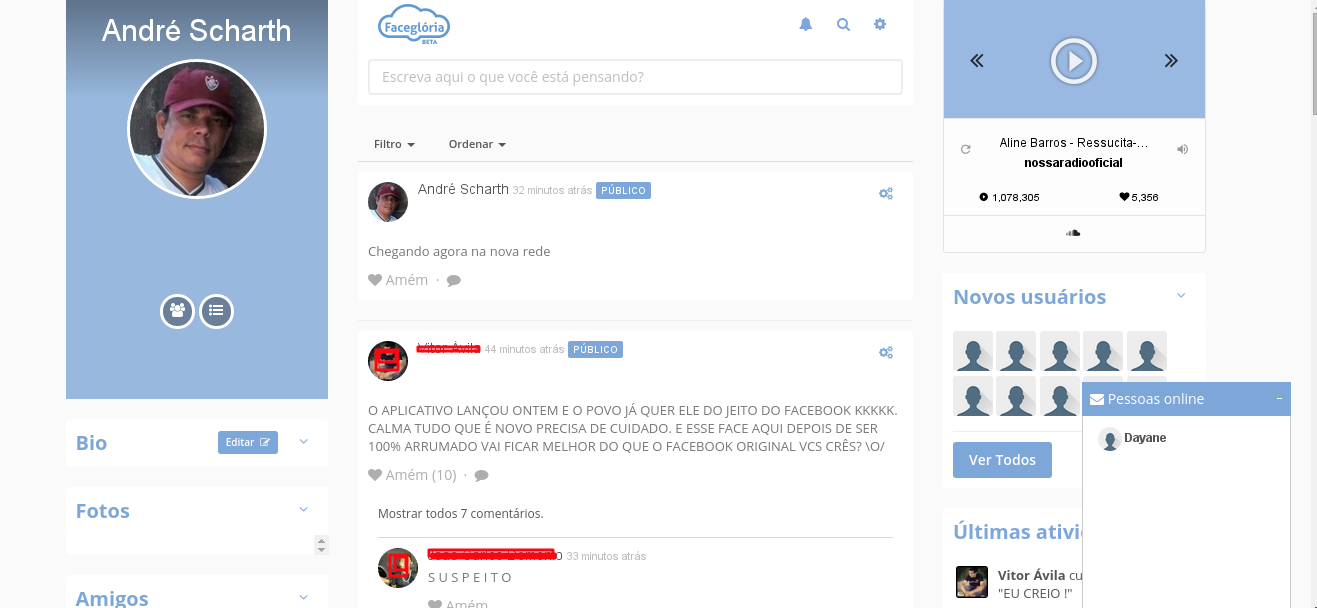 Una schermata del nuovo social network