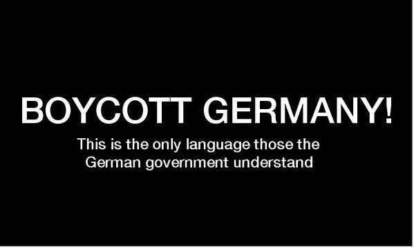Il movimento social #BoicottGermany