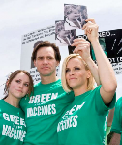 Jim Carrey con la compagna Jenny McCarthy