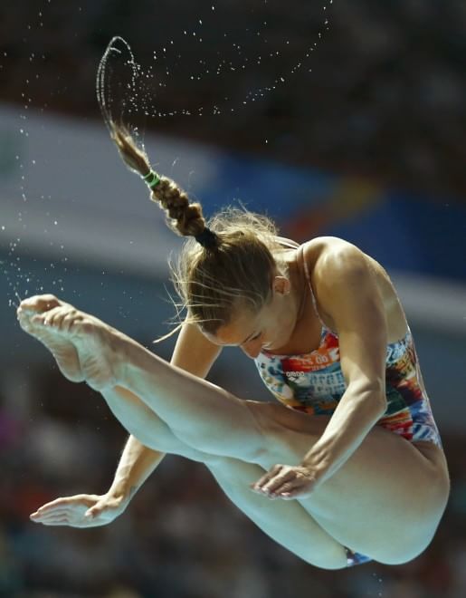 La Cagnotto in azione