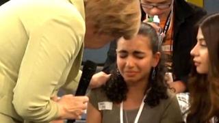 Merkel e la ragazza palestinese - 2