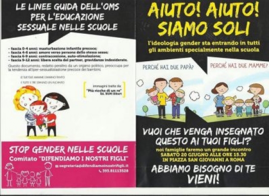 Alcuni slogan di protesta dei fondamentalisti