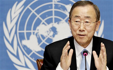 Ban Ki-moon, segretario generale delle Nazioni unite