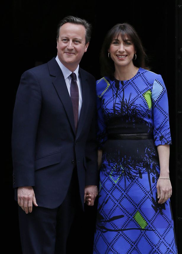 David Cameron con la moglie