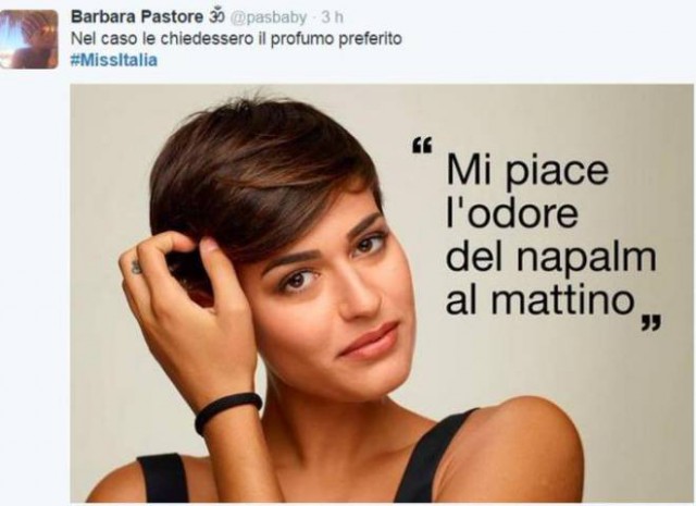 Ennesima immagine ironica per Alice Sabatini