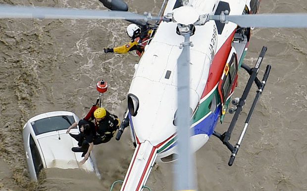 Giappone, piogge torrenziali 3