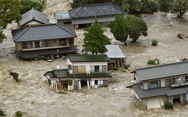 Giappone piogge torrenziali 2