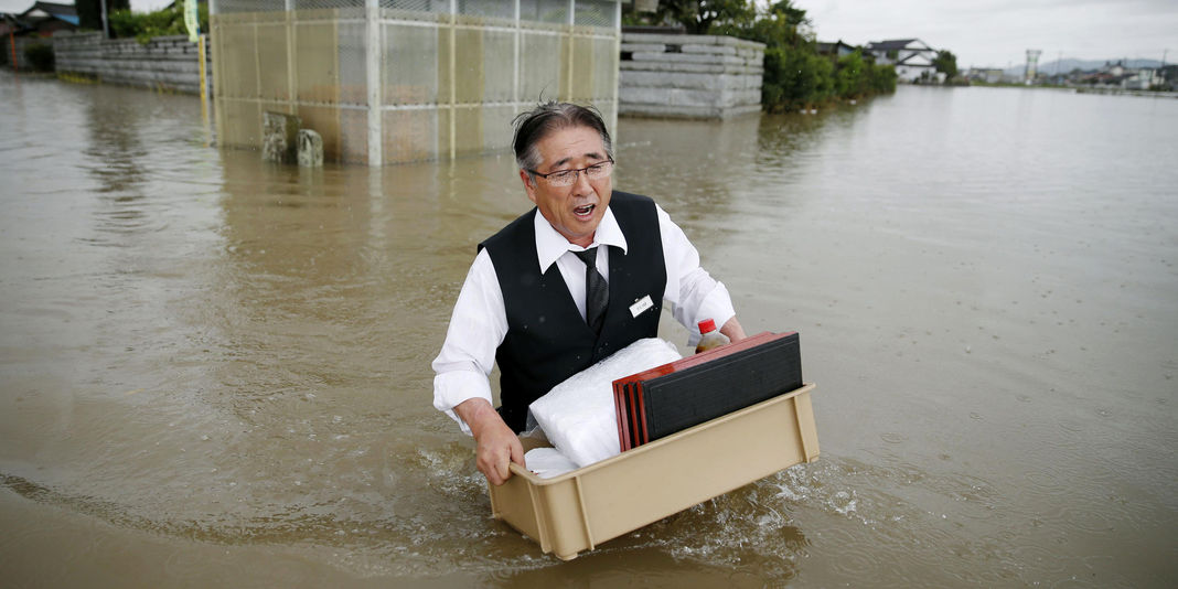 Giappone piogge torrenziali