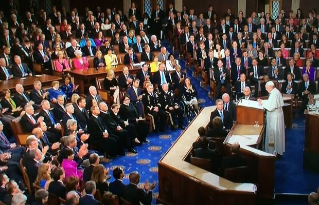Il papa al Congresso