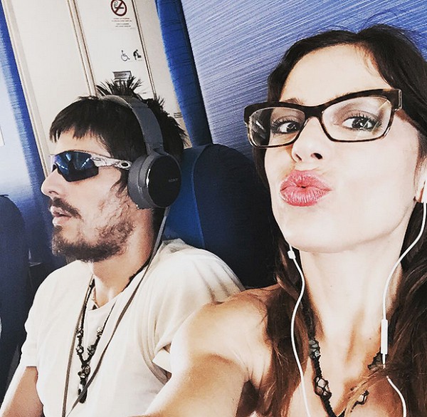 La Rivelli con il fratello Andrea Fachinetti