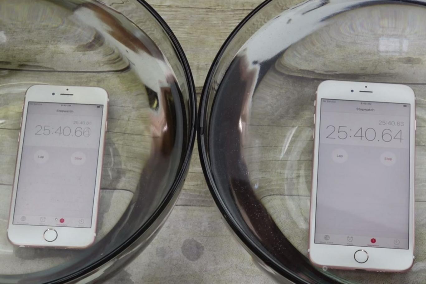 Test impermeabilità iPhone 6S - 2