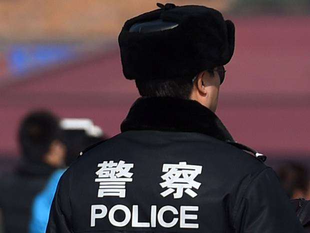 Le forze dell'ordine sul luogo