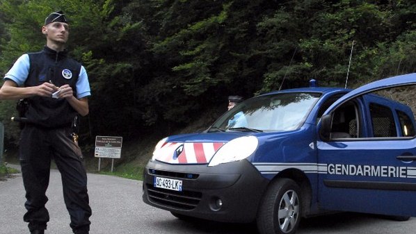 Gendarmeria sul luogo dello schianto