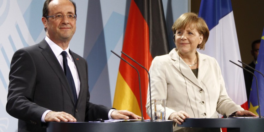 Hollande e la Merkel 3