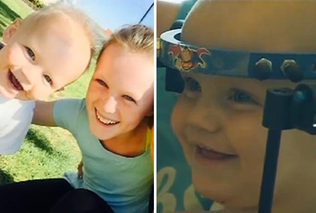 Jackson Taylor con la sorellina